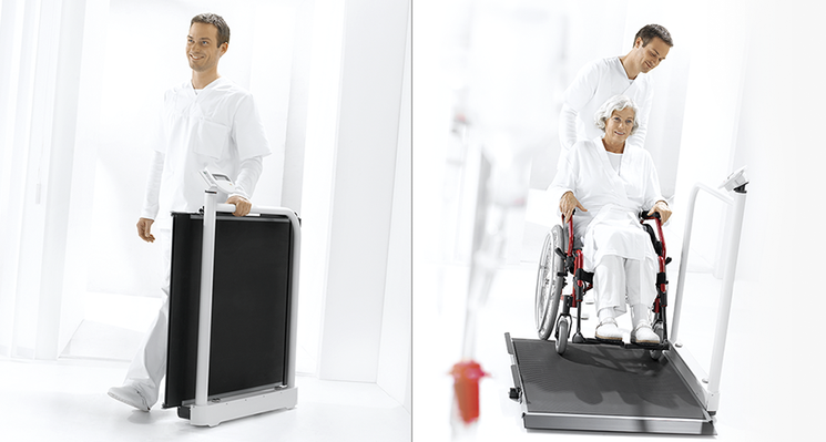 seca 677 - Plateforme de pesée pour fauteuil roulant compatible intégration DME avec main courante #2