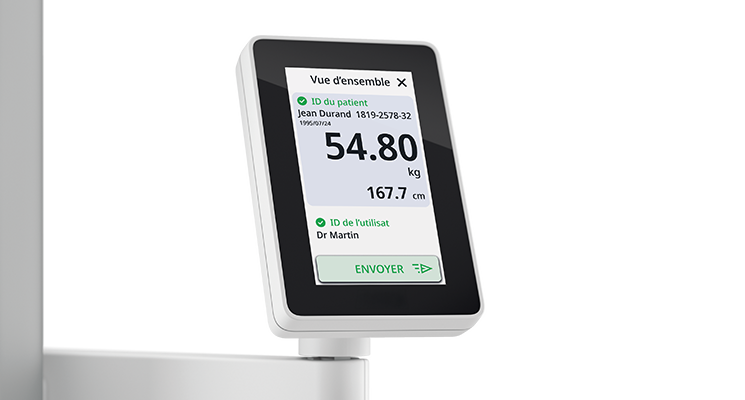 seca Scale-up Ultra - Station de mesure à ultrasons compatible intégration DME avec affichage de l’ID et main courante #4
